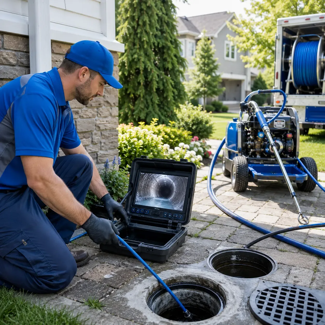 Outdoor drain cleaning professionals serving Stamford, CT